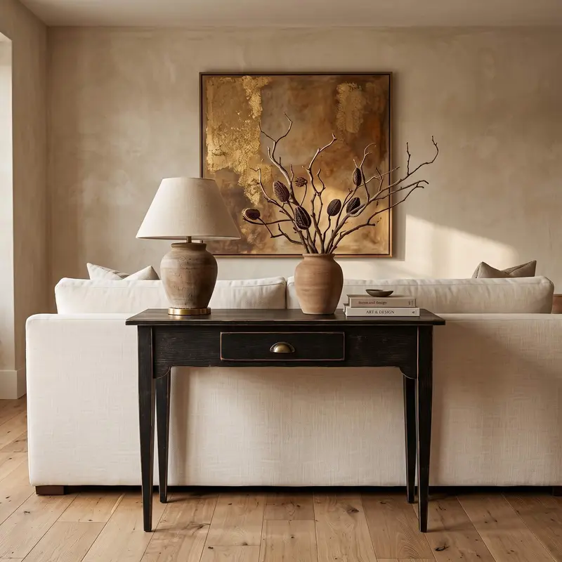 Scrittoio - ARCHITA Nero Shabby