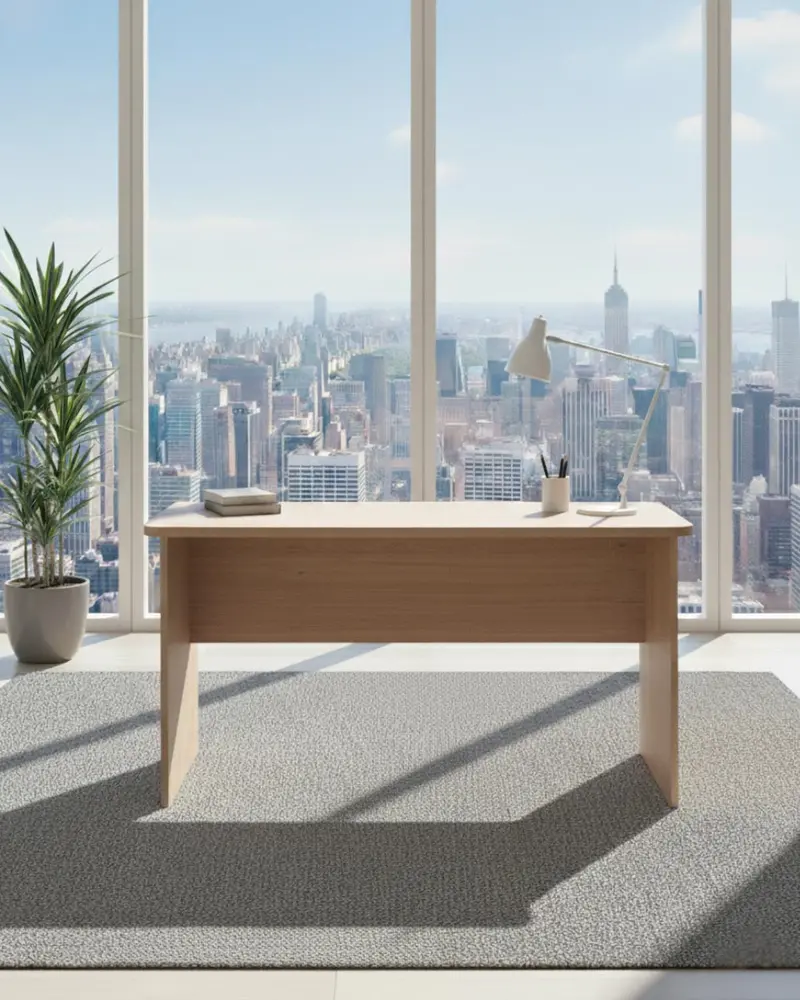 Scrivania Modern 140 cm – Scrittoio dal design moderno ed essenziale – Ampio piano di lavoro per studio, ufficio e smart working