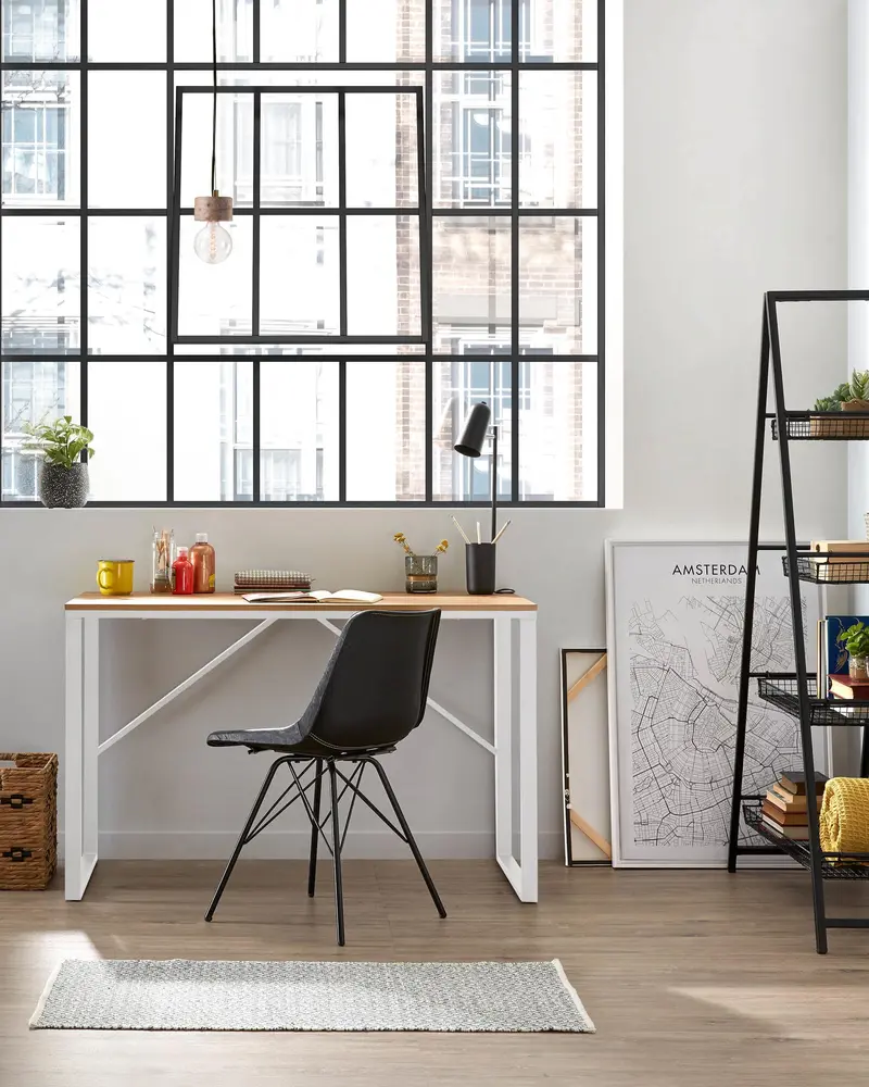 Scrivania rettangolare Talbot 120 x 60 cm bianco