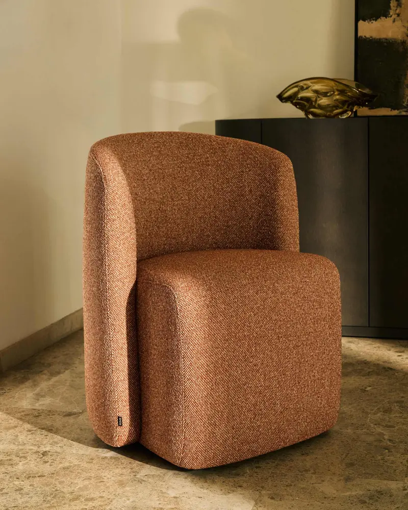 Sedia Corvena in ciniglia terracotta FSC Mix Credit