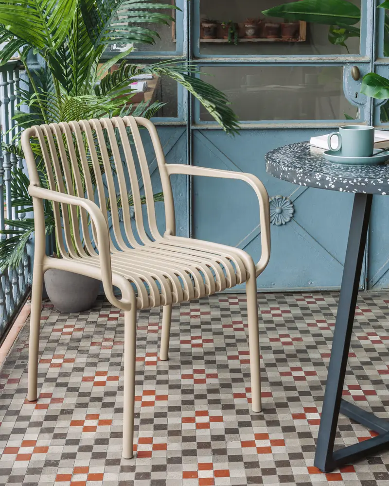 Sedia da esterno Isabellini beige