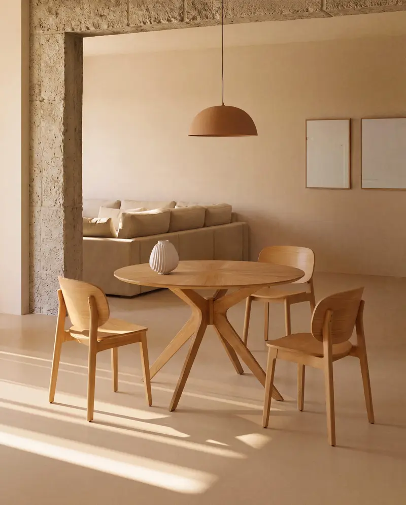 Sedia Ludara in impiallacciato di rovere