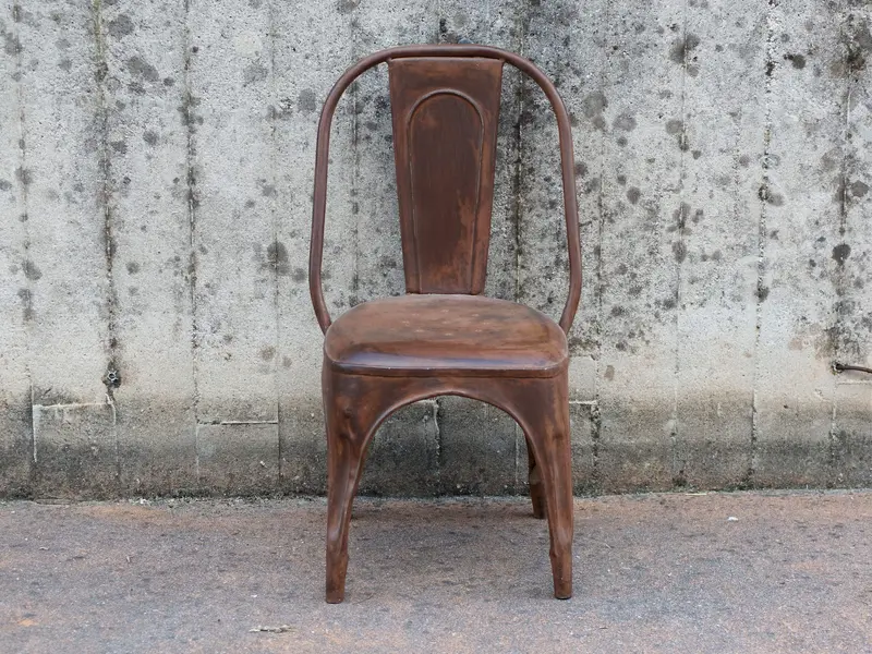 Sedia vintage indiana artigianale in ferro