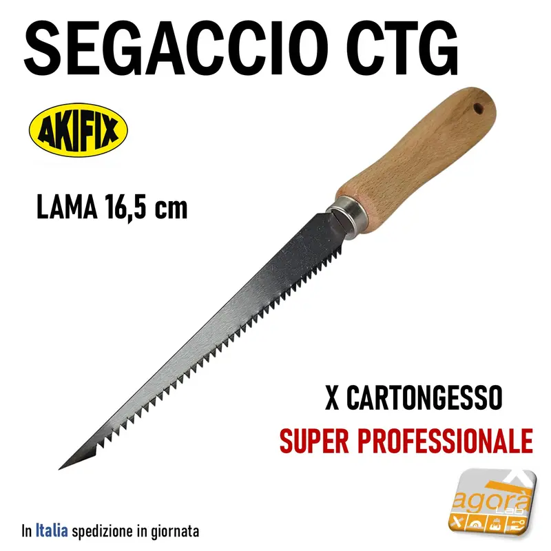 Segaccio AKIFIX professionale seghetto per taglio Cartongesso 16,5cm