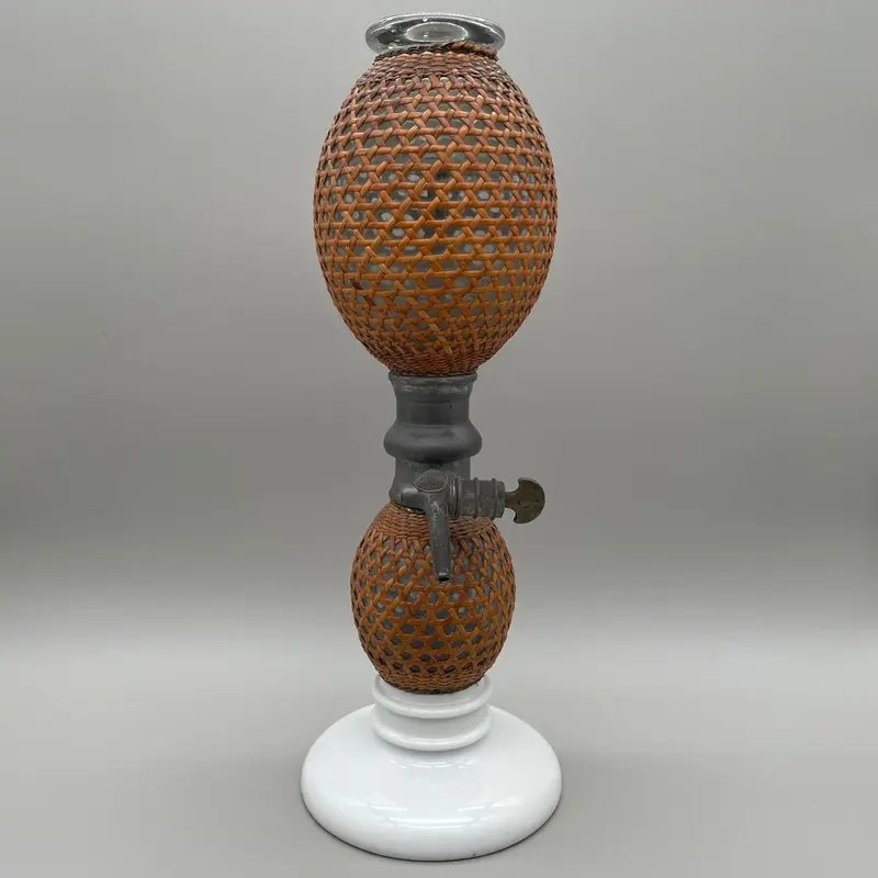 Seltz sifone Briet vetro ceramica Francia 1930 ca