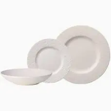 SERVIZIO PIATTI PER 6 PERSONE 18PEZZI MANUFACTURE ROCK BIANCO VILLEROY & BOCH