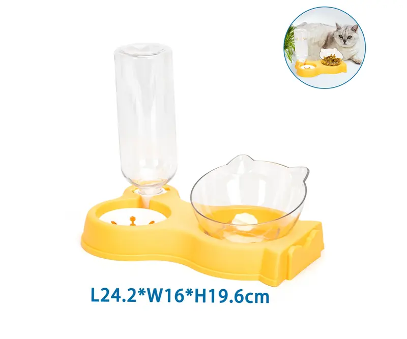 Set 2 in 1 ciotola per cibo e acqua