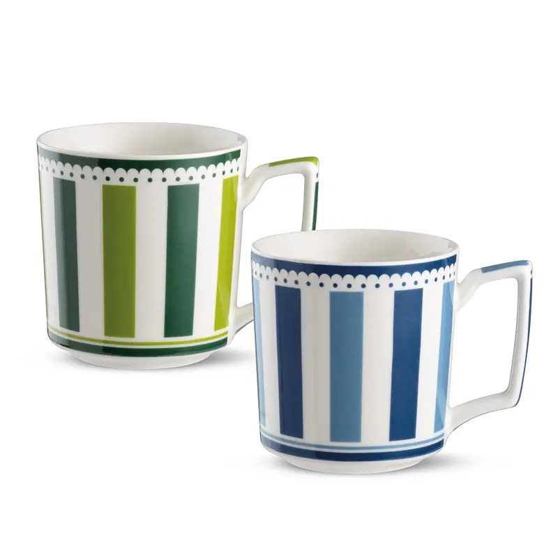 Set 2 Mug Blu E Verde Notting Hill Ml 420
