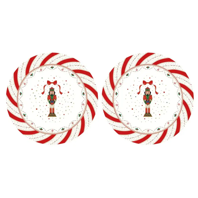 Set 2 tovagliette americana rotonde Nutcracker Twist | Easy Life