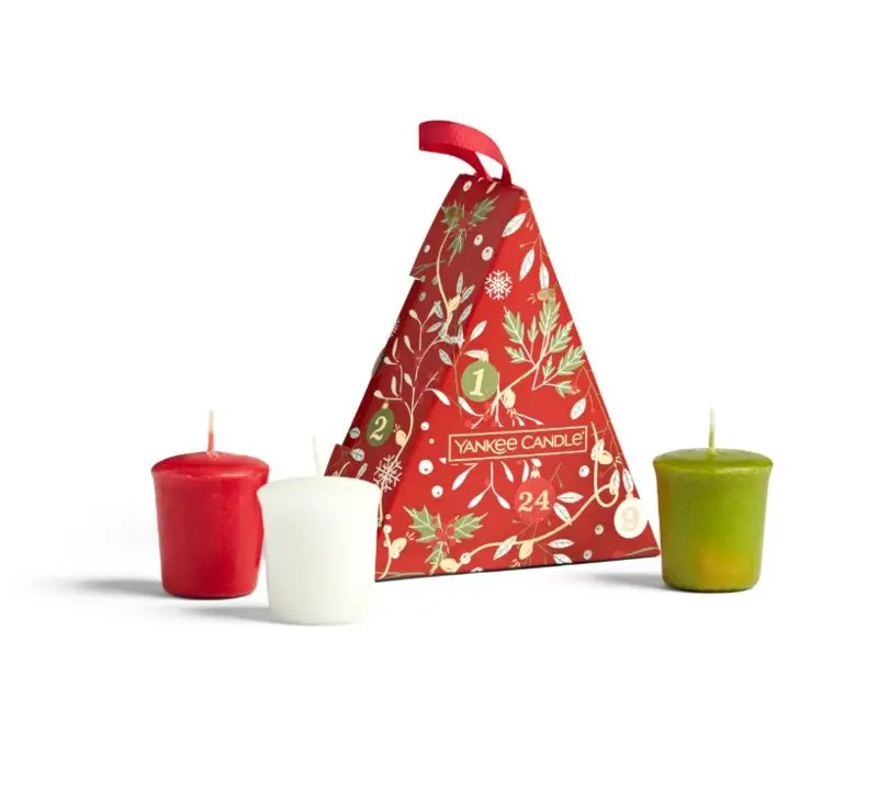 SET 3 CANDELE SAMPLER -Yankee Candle- Confezione Regalo Countdown to Christmas