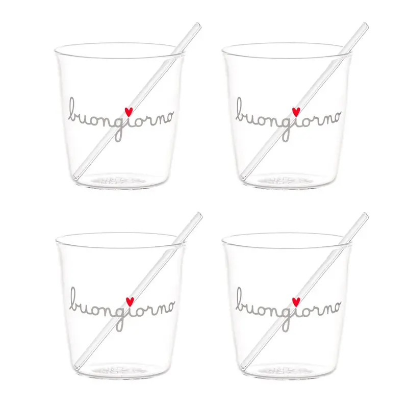 Set 4 bicchierini caffè "buongiorno"
