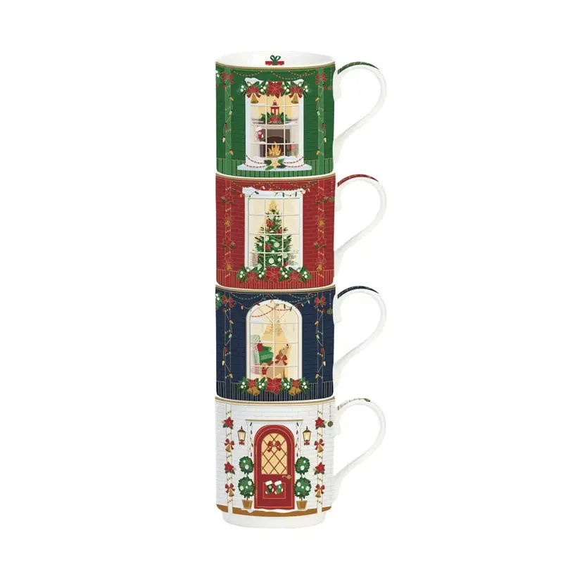 Set 4 tazze impilabili Festive Avenue | Easy Life