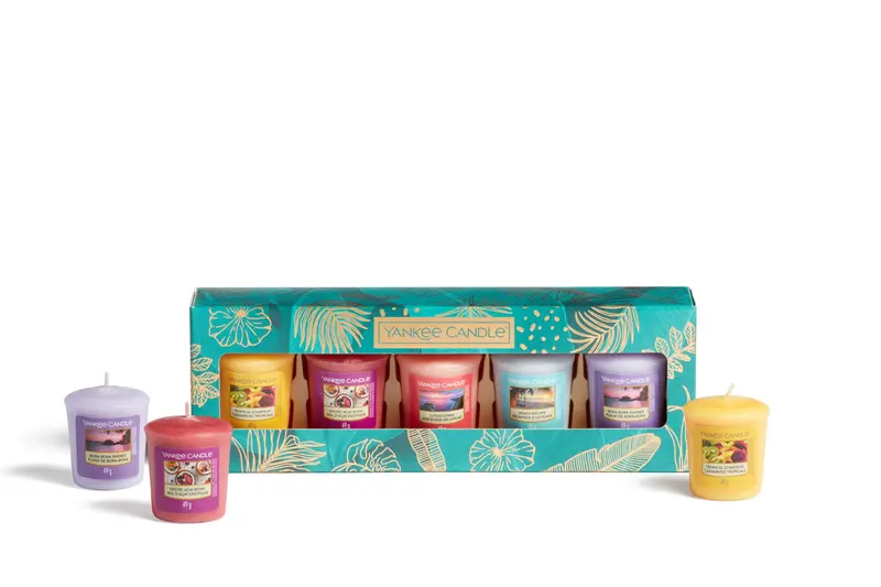 SET 5 CANDELE SAMPLER -Yankee Candle- Confezione Regalo The Last Paradise