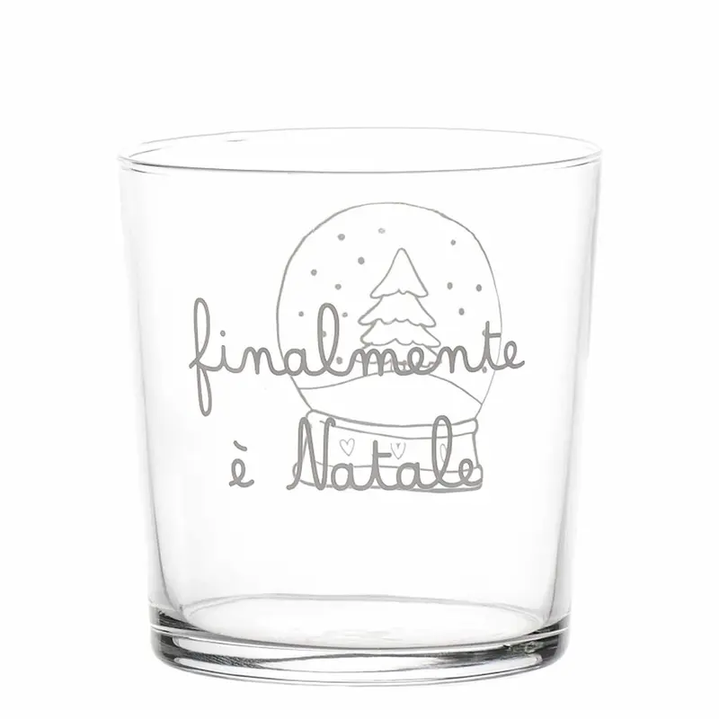 Set 6 bicchieri "finalmente è Natale"