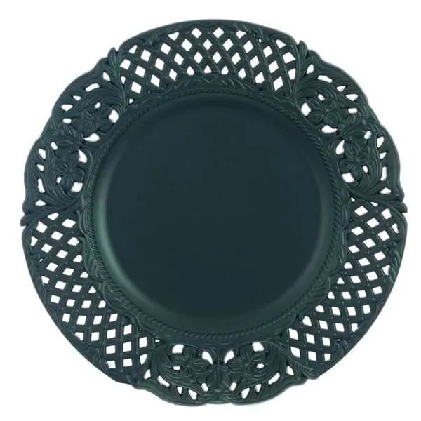 Set 6 sottopiatti decorativi verde bosco