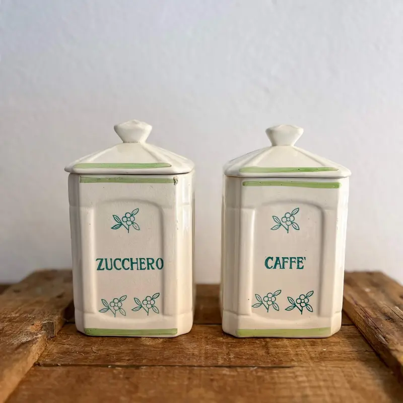 Set Barattoli Caffè e Zucchero - Richard Ginori - Vintage