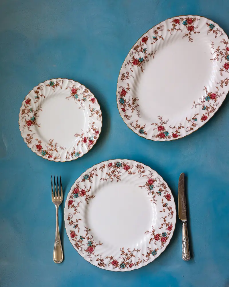 Set da 6 coperti Minton decoro ancestral