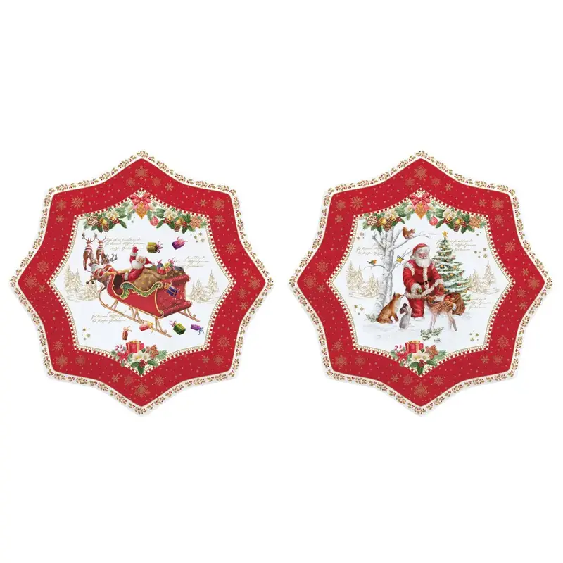 Set di 2 piattini da dessert Christmas Memories | Easy Life