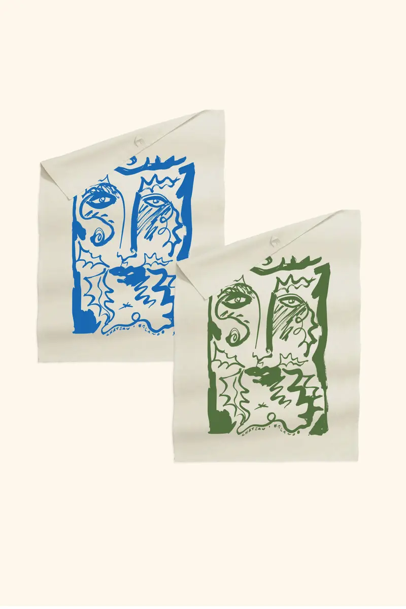 Set of Two Holly King Tea Towels