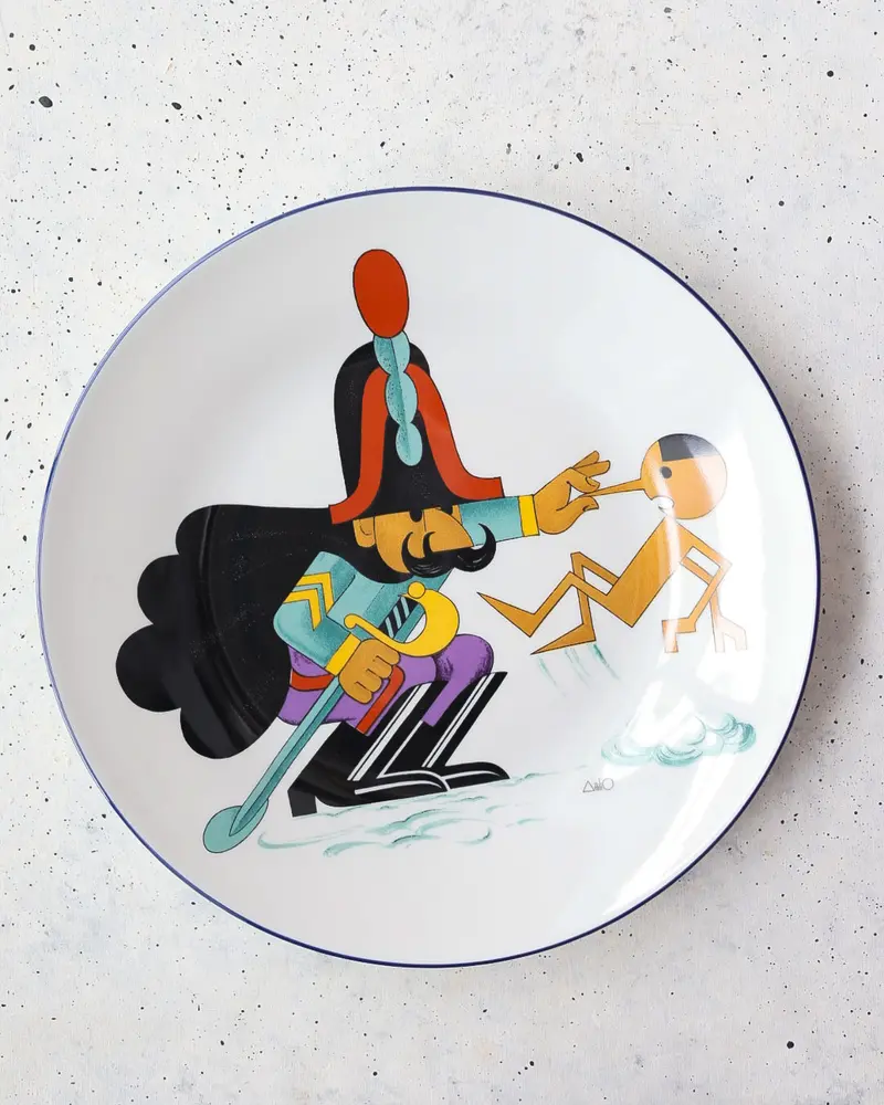 Set quattro piatti collezione Richard Ginori pinocchio centenario design Cassinetti