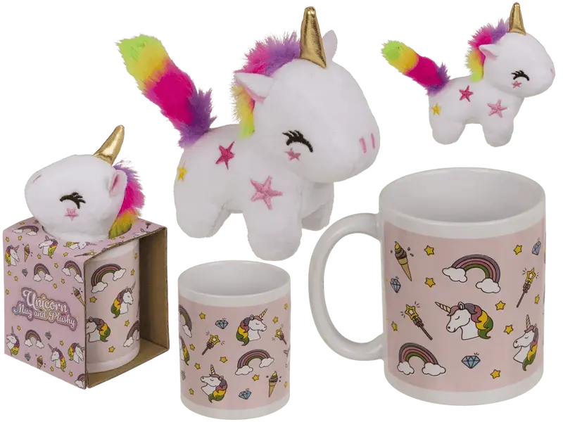 SET REGALO, UNICORNO TAZZA E PELUCHE, TAZZA GRES, PER 350 M