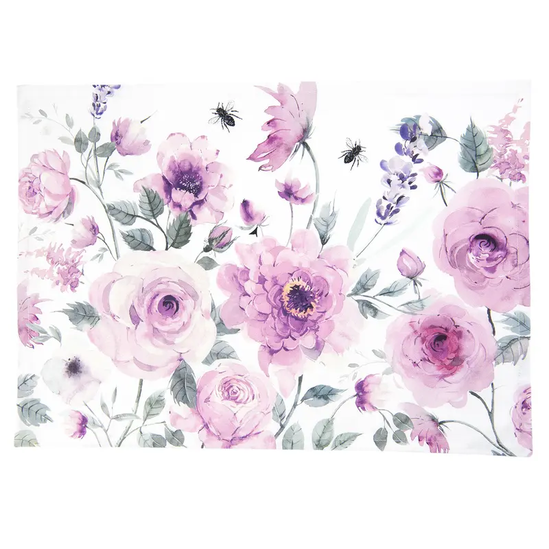 Set Tovagliette Americane Fiori Rosa