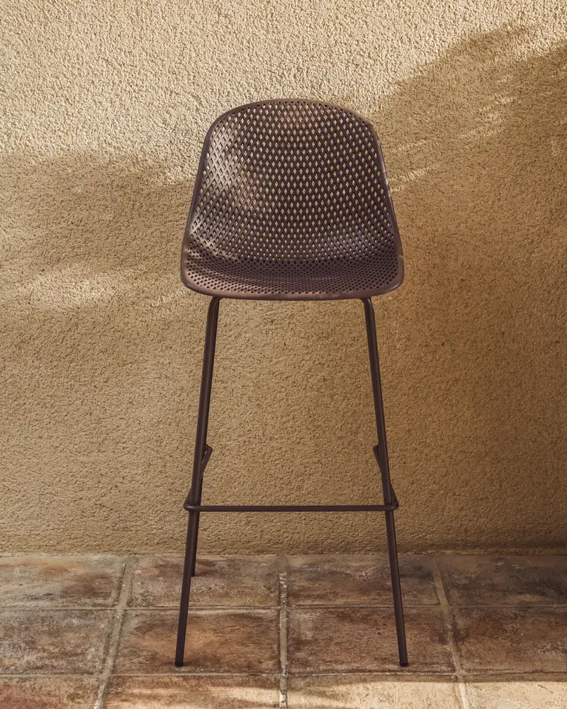 Sgabello da esterni Quinby marrone 75 cm