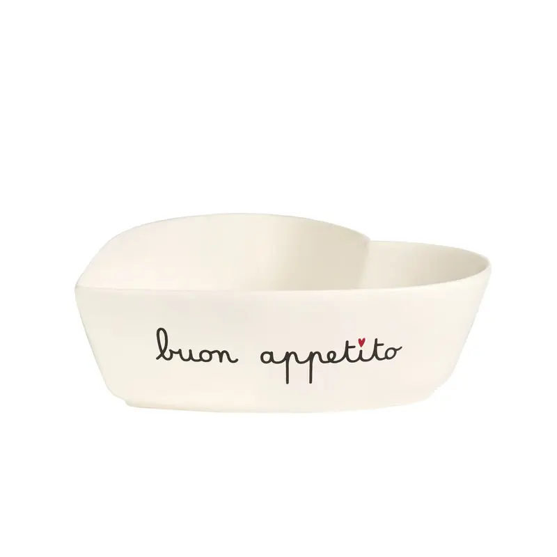 SIMPLE DAY - PIROFILA A CUORE "BUON APPETITO" IN GRES
