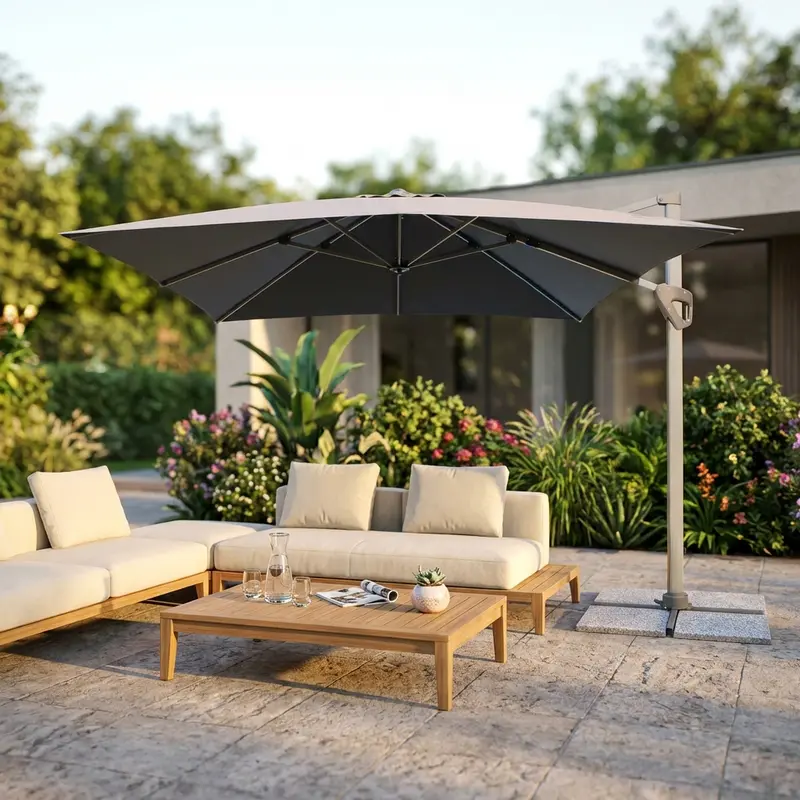 Skopelos - ombrellone da giardino 3 x 3 m
