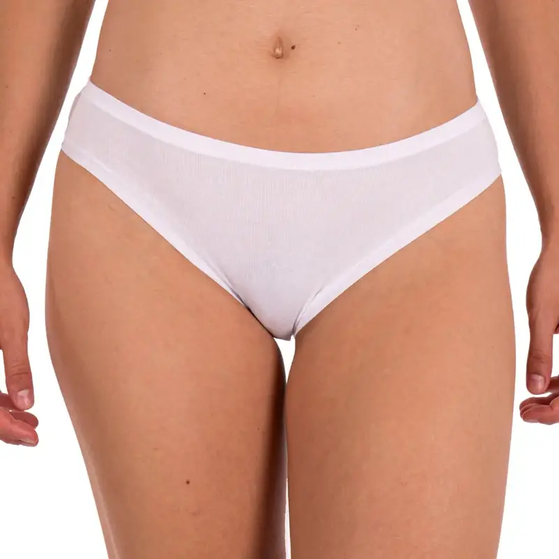 Slip medio donna liscio in Bio Cotone stretch