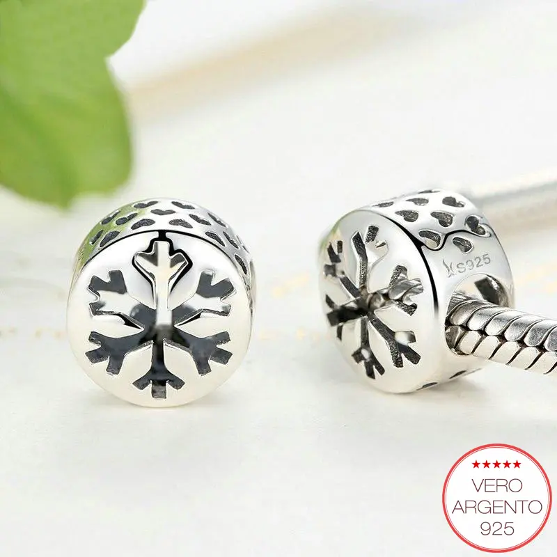 "Snowing" - charm in argento fiocco di neve - IN ESCLUSIVA