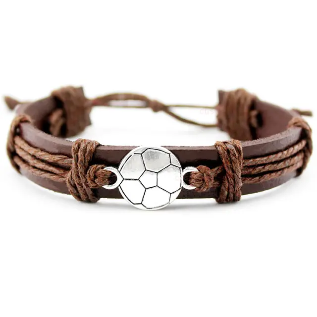"SoccerDream" - bracciale cuoio calcio - EDIZIONE LIMITATA