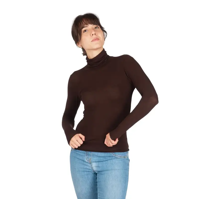 Sottogiacca donna con collo a dolcevita in Modal e Cashmere | Mariotti Lab