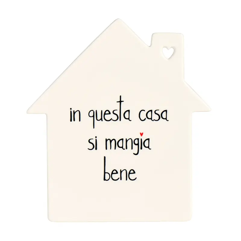 Sottopentola casina "in questa casa si mangia bene"