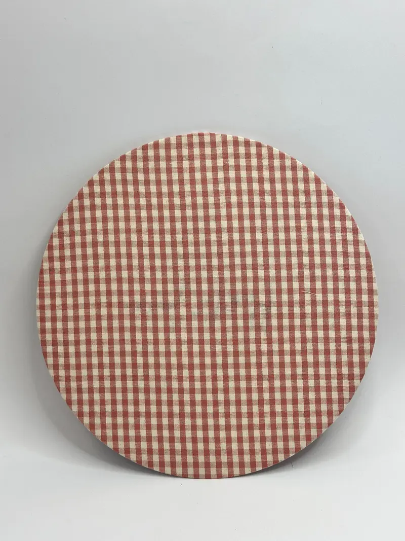 Sottopiatto tessuto Vichy - Rosa Antico
