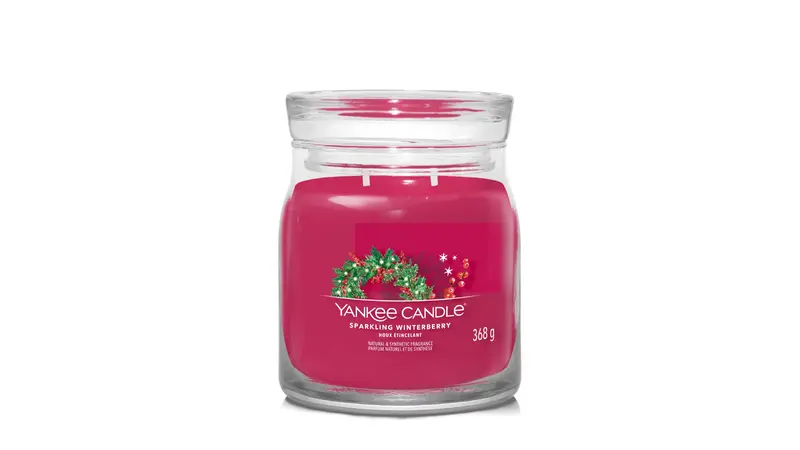 SPARKLING WINTERBERRY -Signature - Yankee Candle- Giara Media - NATALE