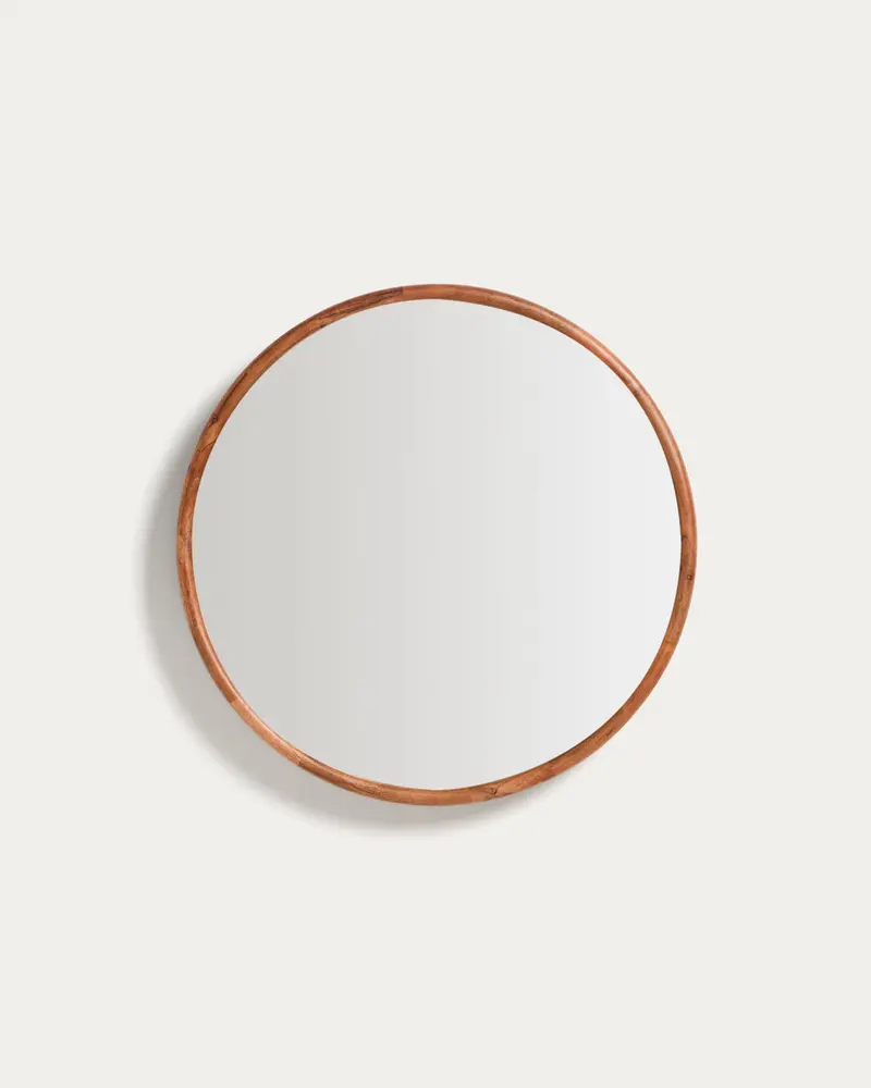 Specchio Berale in legno di acacia Ø 49,5 cm