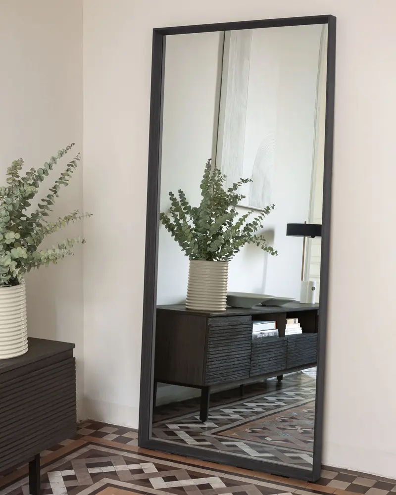 Specchio Nerina 80 x 180 cm con finitura scura