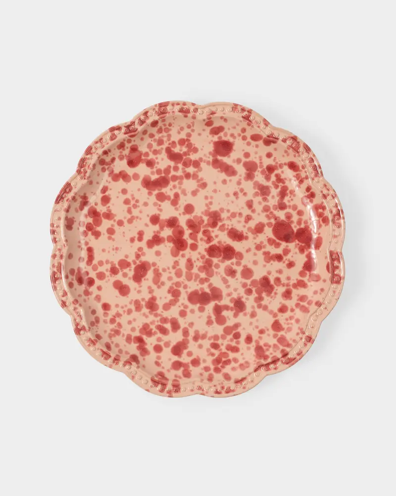 Speckled Dinner Plate, Pink