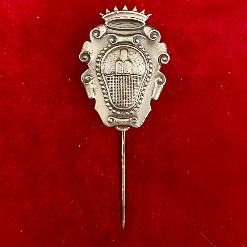 Spilla Montis Pascorum Banca Monte dei Paschi Siena 1930 ca