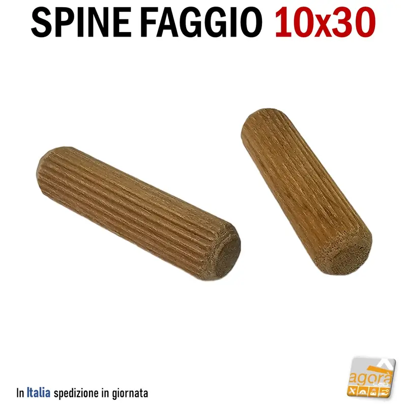 SPINE FAGGIO STRIATE D 10X30MM TASSELLO IN LEGNO PER MOBILI SPINA LEGNO