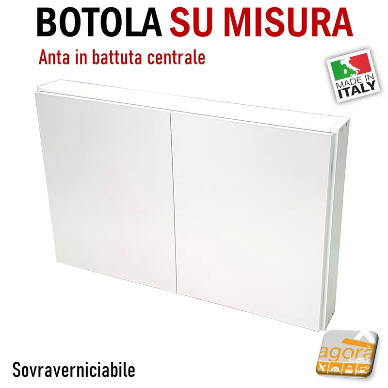 SPORTELLO BOTOLA INCASSO X CARTONGESSO MURO SU MISURA BT-CEN + CORNICE