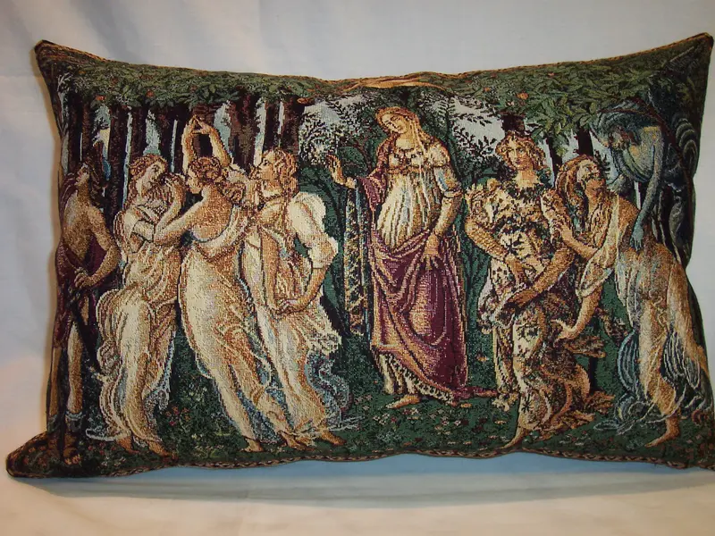 SPRING BOTTICELLI PILLOW TAPESTRY