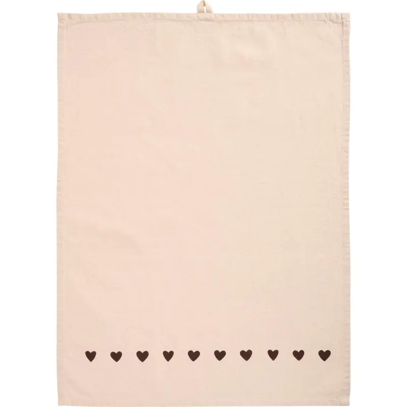 Srofinaccio Johanne cuori marroni 50x70 cm
