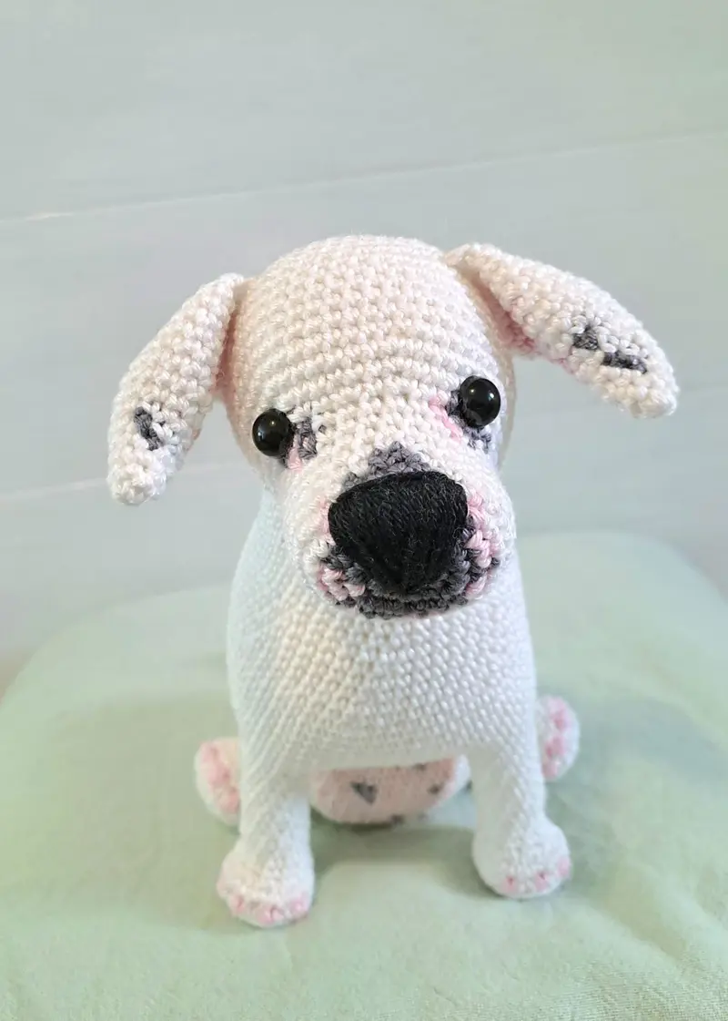 Staffordshire Bull Terrier Crochet Pattern – Amigurumi Dog