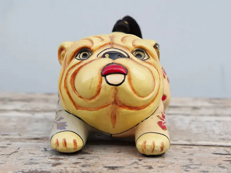 Statua cagnolino dipinta        cod.AD2