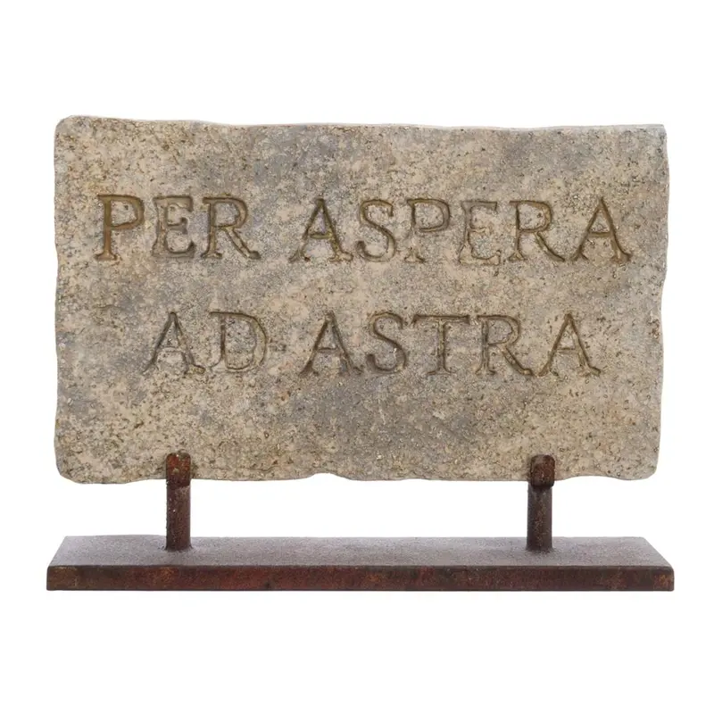 Stele decorativa “Per Espera Ad Astra”