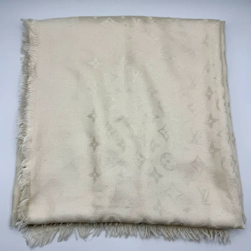Stola Louis Vuitton seta lana bianca ref. 402336 anno 2020 ca