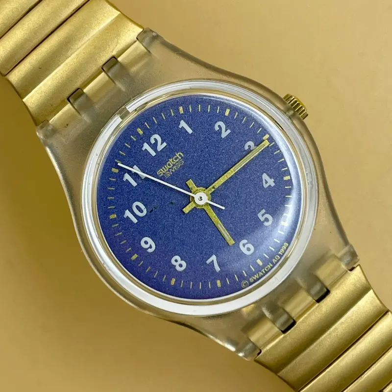 Swatch "Binocular" LK 160 orologio quarzo 25 mm Swiss 1992