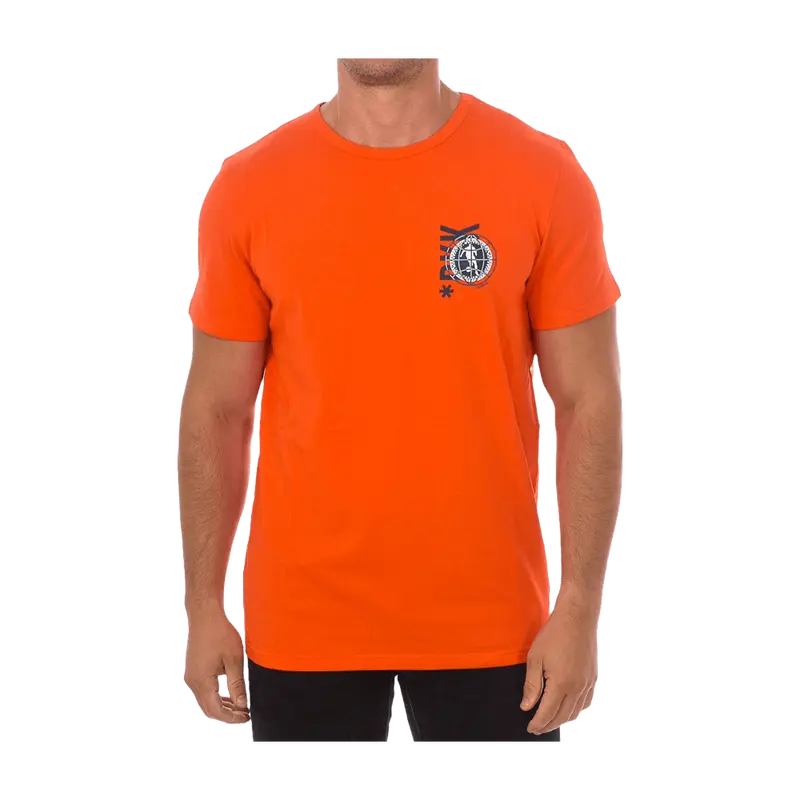 T-shirt Bikkembergs Uomo Arancione Maglia Girocollo